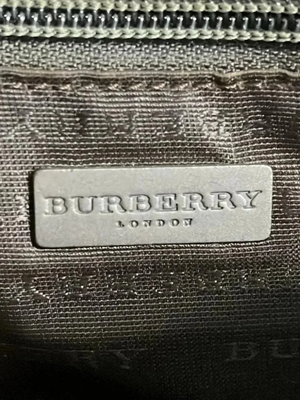 Burberry LONDON Beige Dark Brown Multi PVC Leather Unisex Tote Bag - Picture 6 of 11